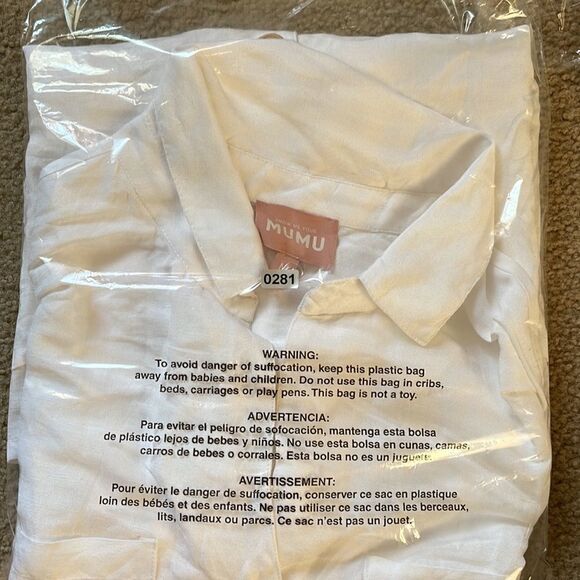 NWOT Johns Button Down Shirt Show me Your Mumu M - Picture 12 of 12